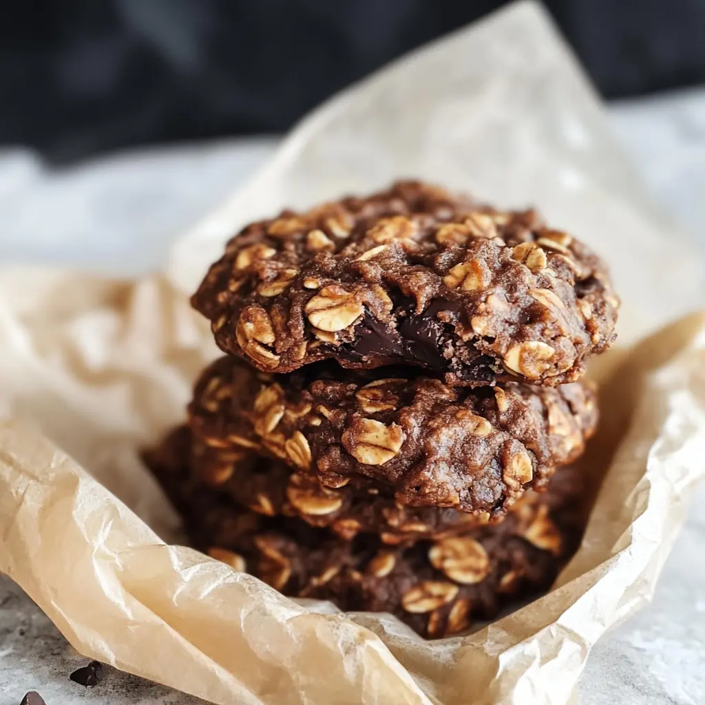 No Bake Chocolate Oatmeal Cookies