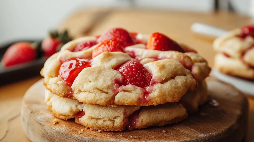 Strawberry Cheesecake Cookies